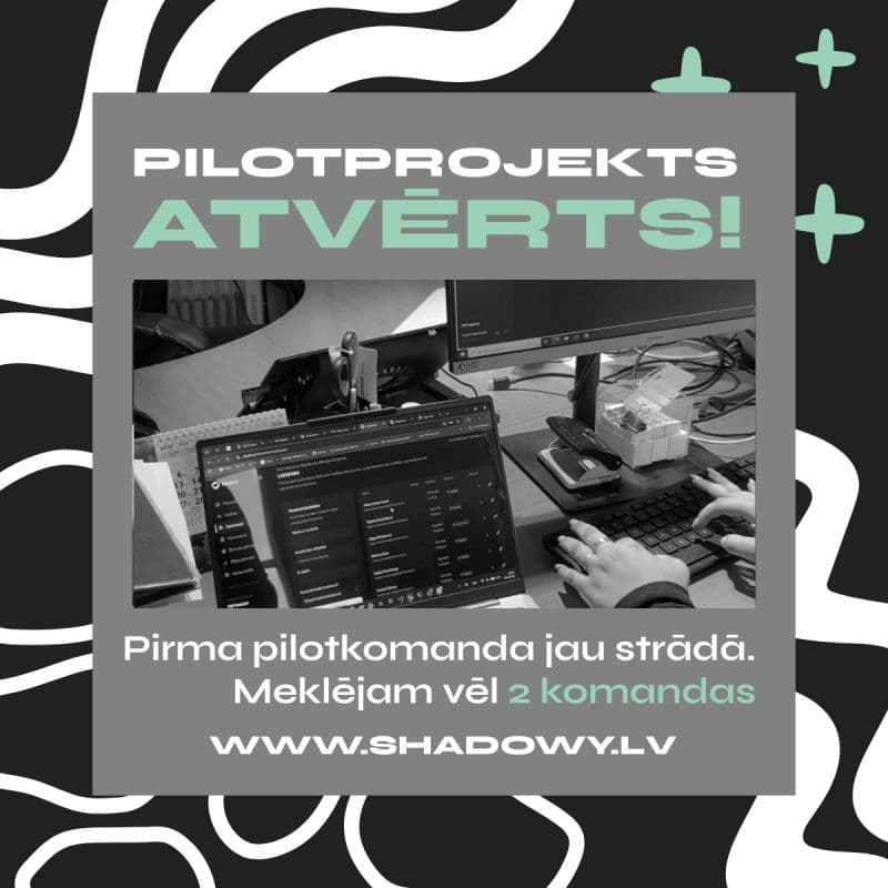 Shadowy pilotprojekts ir atvērts